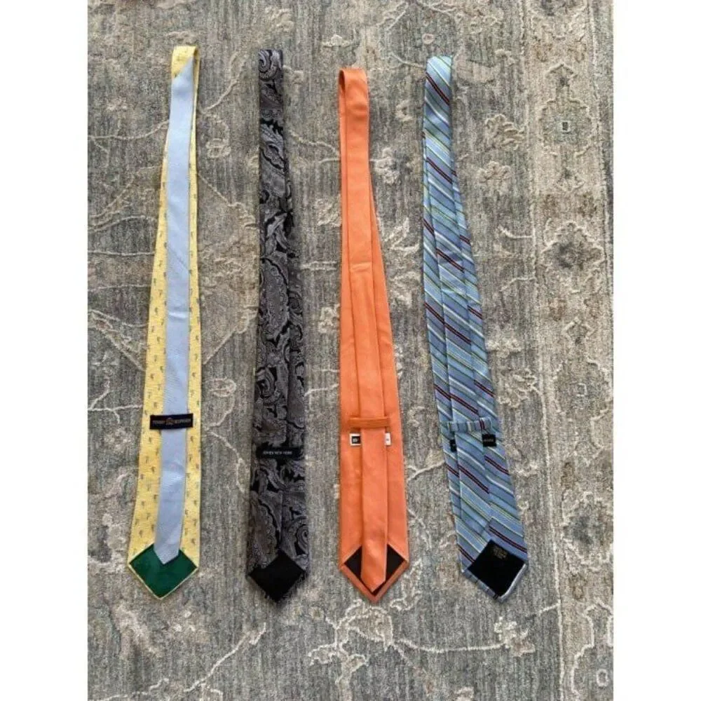 Set of 4 Designer Neckties (Tommy Hilfiger, Jones New York)